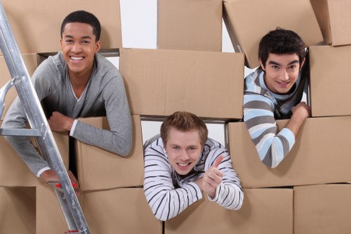 Commercial and residential moving support by a local van service in Putney