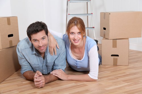 Local moving team navigating narrow Putney residential streets
